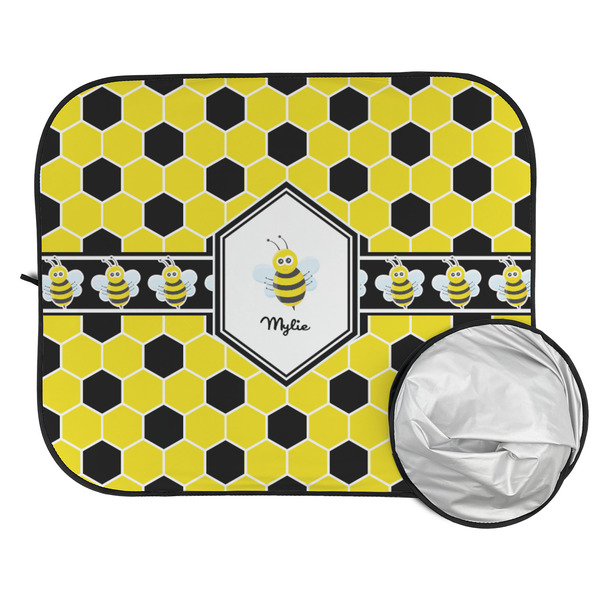 Honeycomb Car Sun Shades - FOLDED & UNFOLDED