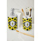 Honeycomb Ceramic Bathroom Accessories - LIFESTYLE (toothbrush holder & soap dispenser)