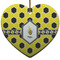 Honeycomb Heart Ceramic Ornament w/ Name or Text