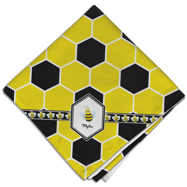 Custom Honeycomb Cloth Dinner Napkin - Single w/ Name or Text