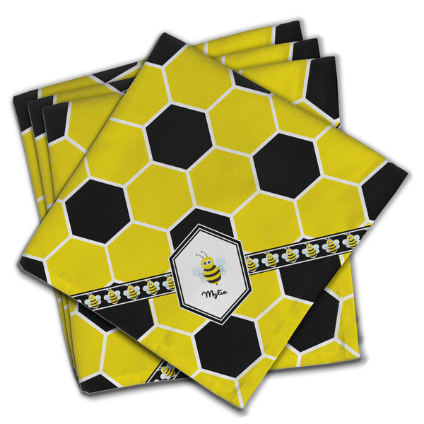 Custom Honeycomb Cloth Napkins (Set of 4) (Personalized)