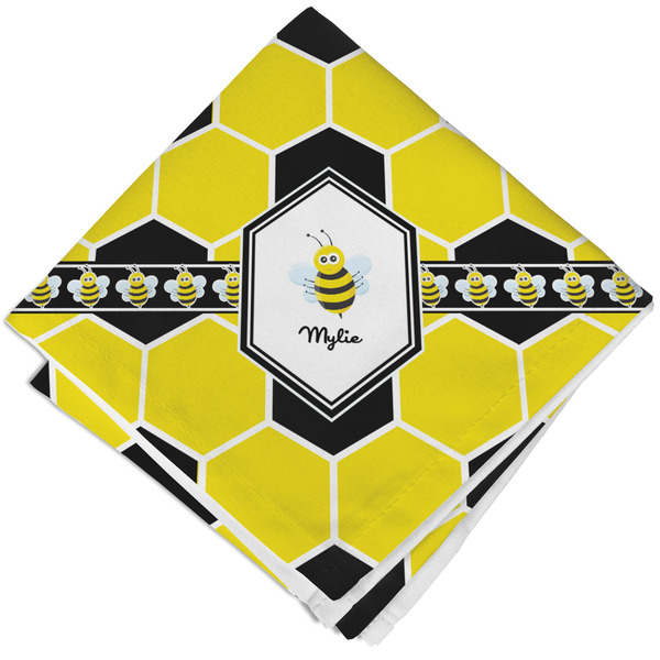 Custom Honeycomb Cloth Napkin w/ Name or Text