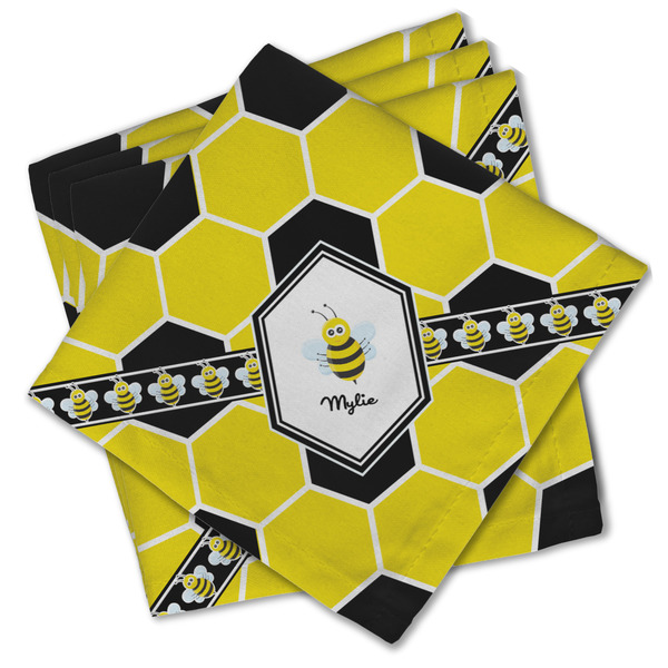 Honeycomb Cloth Napkins - Personalized Lunch (PARENT MAIN Set of 4)