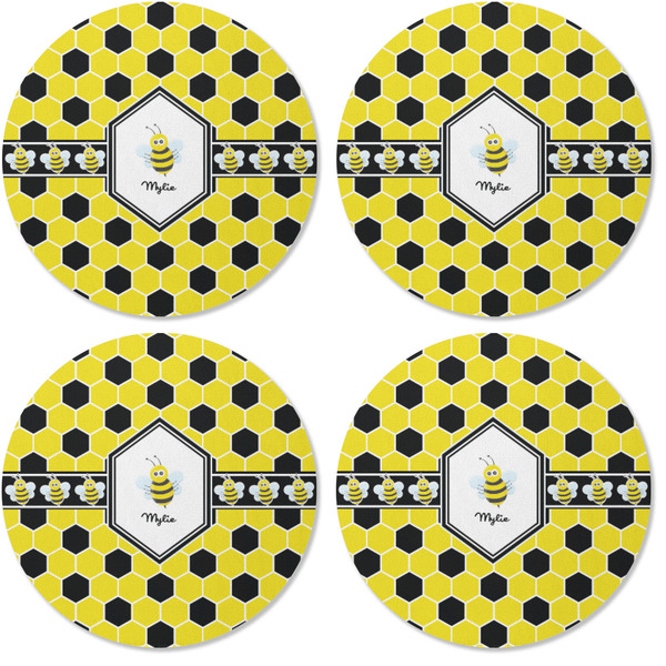 Honeycomb Coaster Round Rubber Back - Apvl