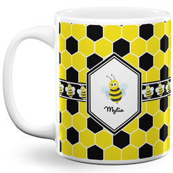 Honeycomb 11 Oz Coffee Mug - White (Personalized)