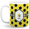 Honeycomb Coffee Mug - 11 oz - Full- White