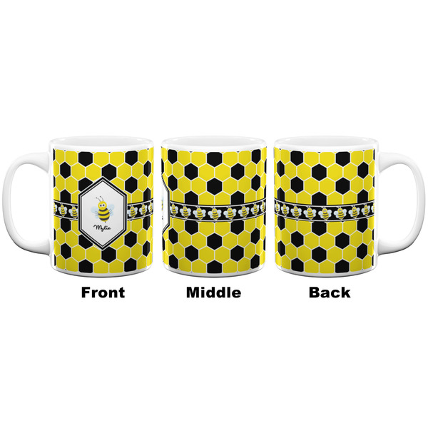 Honeycomb Coffee Mug - 11 oz - White APPROVAL