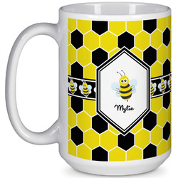 Honeycomb 15 Oz Coffee Mug - White (Personalized)