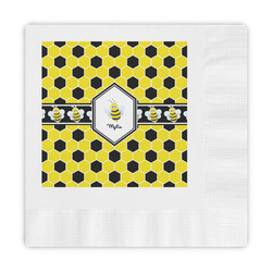 Honeycomb Embossed Decorative Napkins (Personalized)