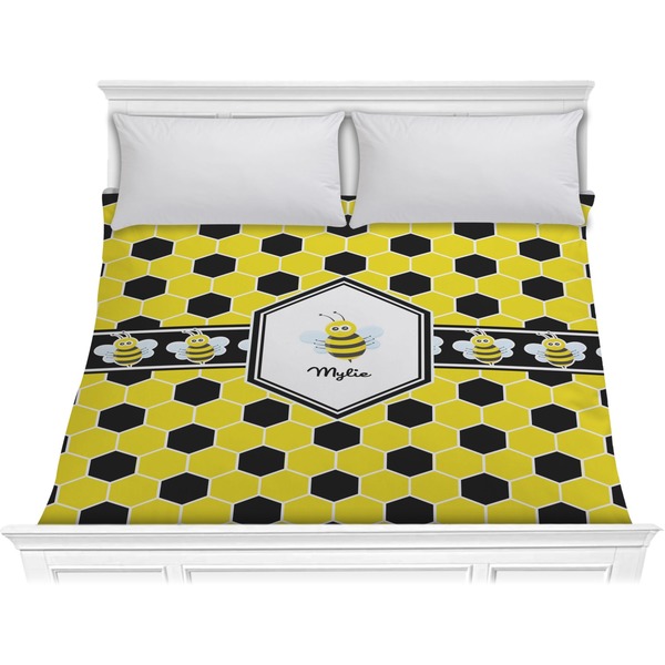 Custom Honeycomb Comforter - King (Personalized)