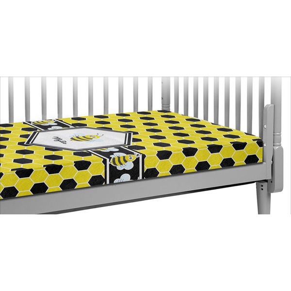 Custom Honeycomb Crib Fitted Sheet (Personalized)