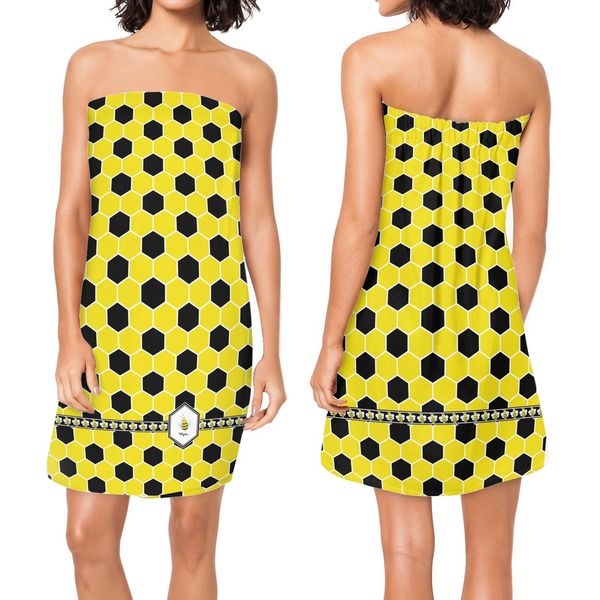 Honeycomb Custom Bath Wrap - Front & Back View