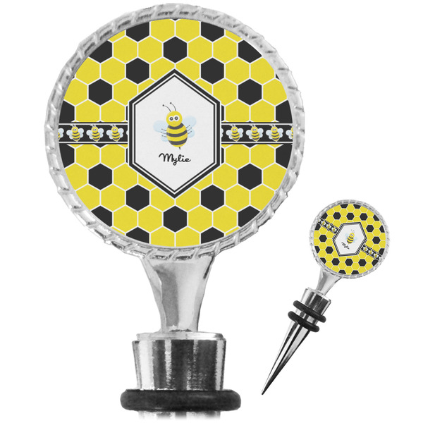 Custom Honeycomb Wine Bottle Stopper (Personalized)