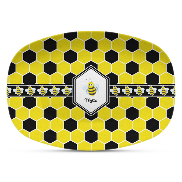 Custom Honeycomb Plastic Platter - Microwave & Oven Safe Composite Polymer (Personalized)