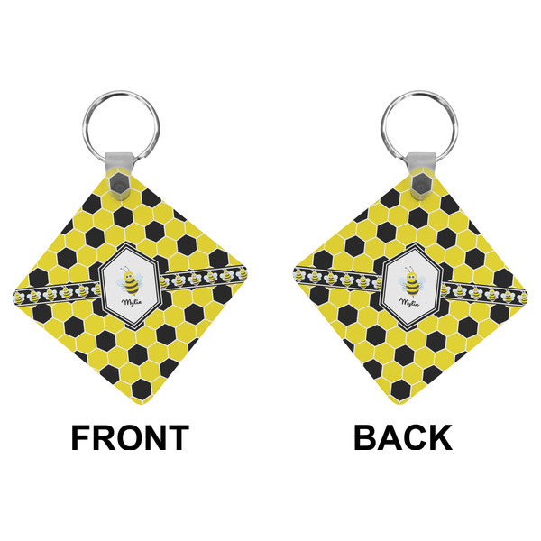 Honeycomb Diamond Keychain (Front + Back)