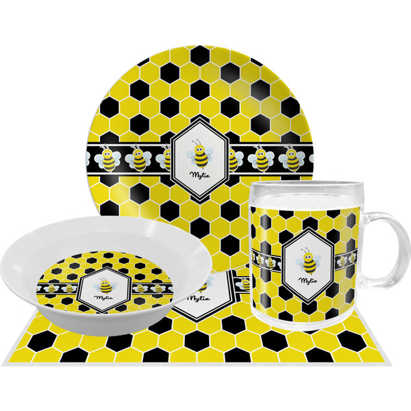 Honeycomb Dinner Set - 4 Pc (Personalized)