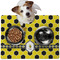 Honeycomb Dog Food Mat - Medium LIFESTYLE
