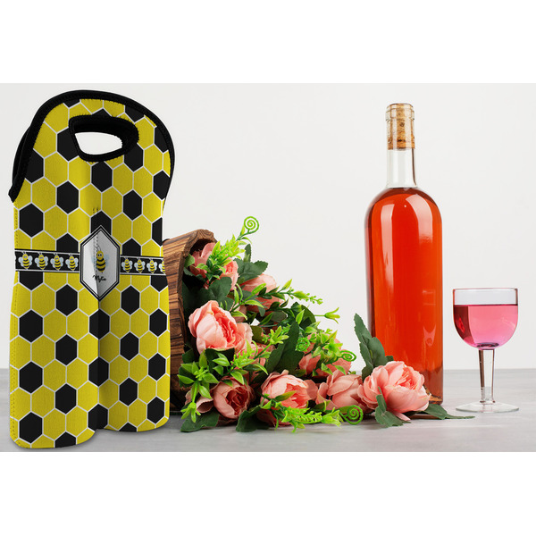 Honeycomb Double Wine Tote - LIFESTYLE (new)