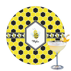 Honeycomb Printed Drink Topper - 3.25" (Personalized)