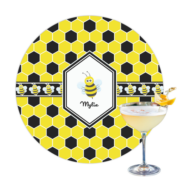 Custom Honeycomb Printed Drink Topper - 3.25" (Personalized)