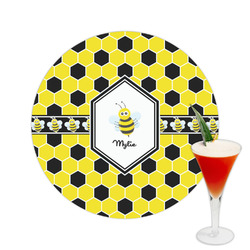Honeycomb Printed Drink Topper -  2.5" (Personalized)