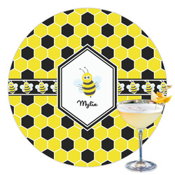 Honeycomb Printed Drink Topper - 3.5" (Personalized)