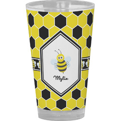 Honeycomb Pint Glass - Full Color (Personalized)