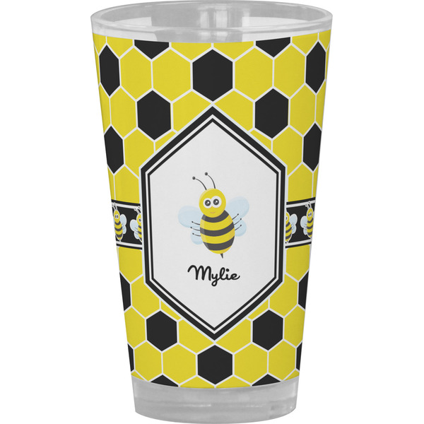 Custom Honeycomb Pint Glass - Full Color (Personalized)