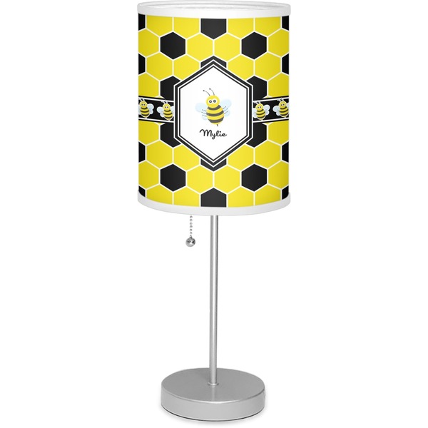 Custom Honeycomb Lamp with Drum Shade (Personalized)