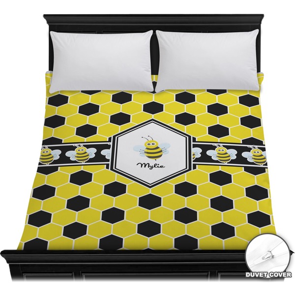 Custom Honeycomb Duvet Cover - Full / Queen (Personalized)