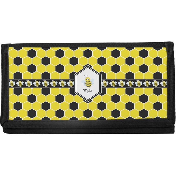 Custom Honeycomb Canvas Checkbook Cover (Personalized)
