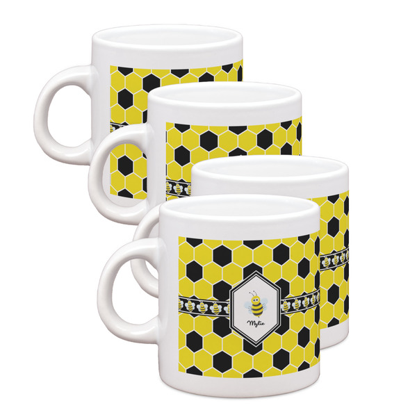 Custom Honeycomb Single Shot Espresso Cups - Set of 4 (Personalized)