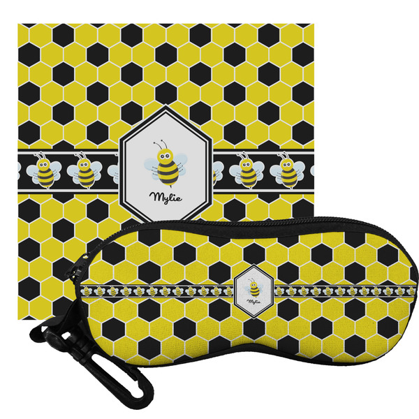 Custom Honeycomb Eyeglass Case & Cloth (Personalized)