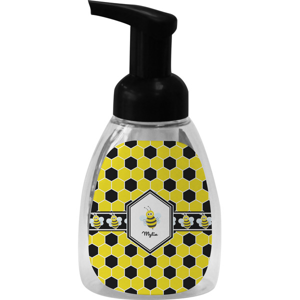 Custom Honeycomb Foam Soap Bottle - Black (Personalized)