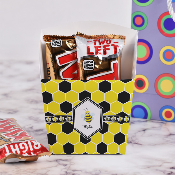Honeycomb French Fry Favor Box - w/ Treats View