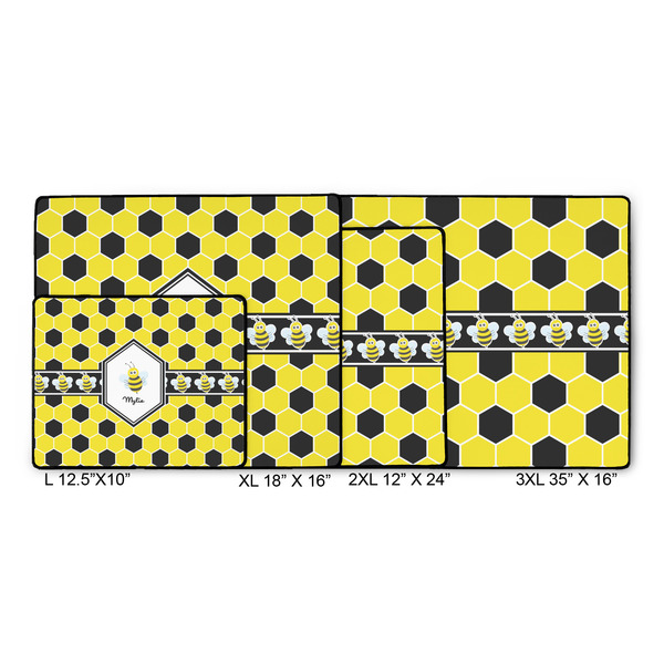 Honeycomb Gaming Mats - SIZE CHART