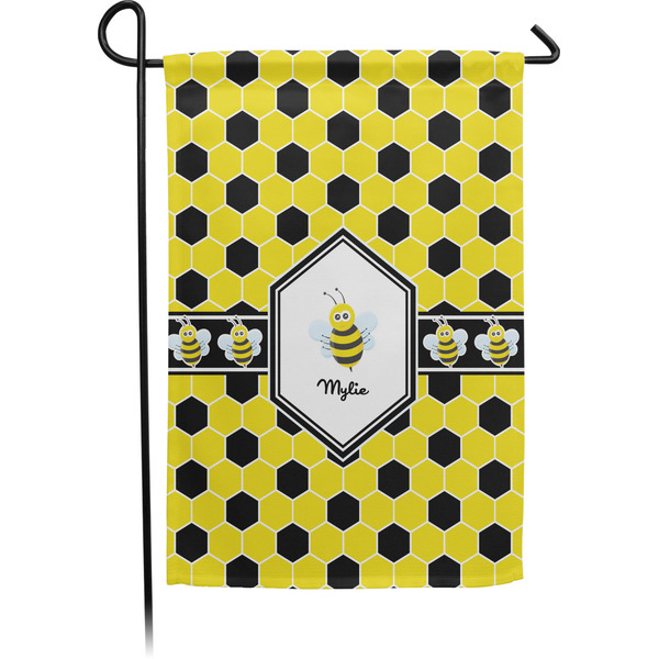 Custom Honeycomb Small Garden Flag - Single Sided w/ Name or Text