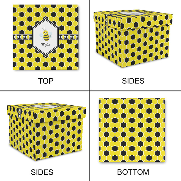 Honeycomb Gift Boxes with Lid - Canvas Wrapped - Large - Approval