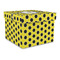 Honeycomb Gift Boxes with Lid - Canvas Wrapped - Large - Front/Main