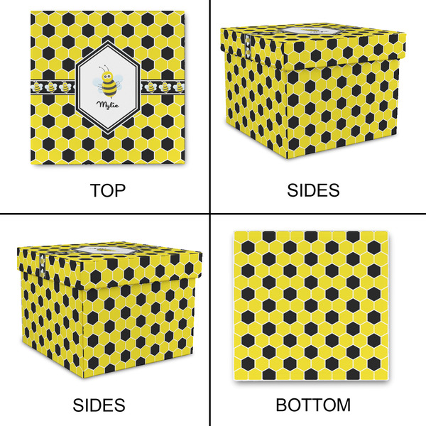 Honeycomb Gift Boxes with Lid - Canvas Wrapped - Medium - Approval