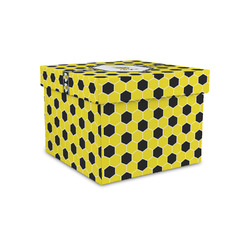 Honeycomb Gift Box with Lid - Canvas Wrapped - Small (Personalized)