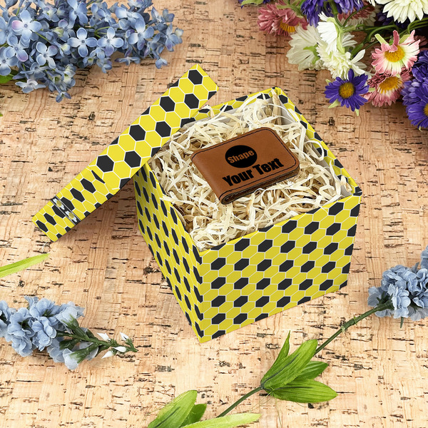 Honeycomb Gift Boxes with Lid - Canvas Wrapped - Small - In Context