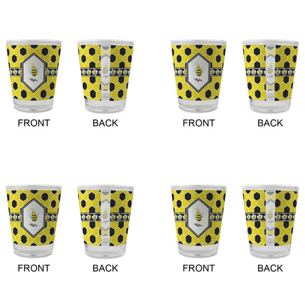Honeycomb Glass Shot Glass - Standard - Set of 4 - APPROVAL