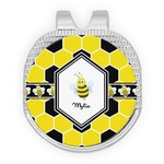 Honeycomb Golf Ball Marker - Hat Clip - Silver