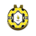 Honeycomb Golf Ball Marker - Hat Clip - Gold