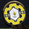 Honeycomb Golf Ball Marker Hat Clip - Gold - Close Up