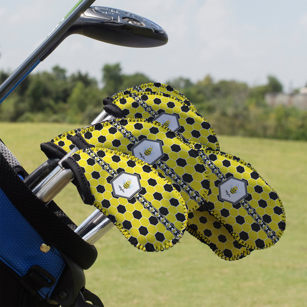 Custom Honeycomb Golf Club Iron Cover - Set of 9 (Personalized)