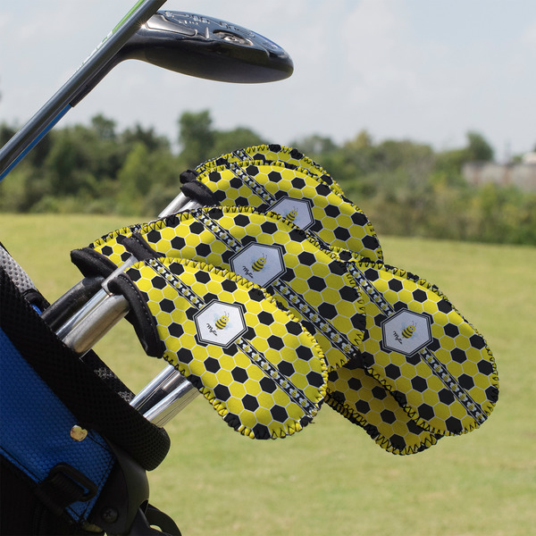 Honeycomb Golf Club Cover - Set of 9 - On Clubs