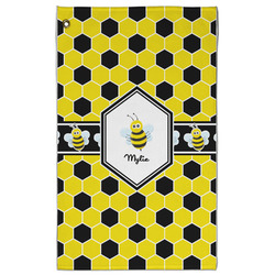 Honeycomb Golf Towel - Poly-Cotton Blend - Large w/ Name or Text