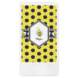 Honeycomb Guest Napkins - Full Color - Embossed Edge (Personalized)